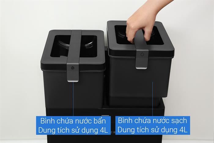 Robot hút bụi lau nhà Ecovacs Deebot T50 Pro Omni - Trắng/Đen